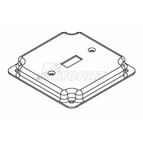 Topaz C2249 4S Industrial Box Cover 4" (1) Toggle Switch Galvanized Steel Square