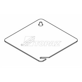 Topaz C7516 Box Cover - 4 Galvanized Steel Square 4"