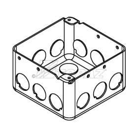 Topaz D4451 Box Square Drawn Deep 4" 2-1/8" Deep