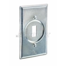 Topaz FSGSS Unguarded Square Switch Box Cover, Steel