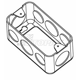 Topaz H4457 Box Extension 4" x 2" Drawn Handy 1-7/8" Deep Galvanized Steel