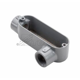 Topaz LL9 LL Type Conduit Body, Die Cast Aluminum, Wall Mount, Hub Size-3-1/2"