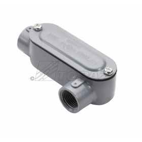 Topaz LL9CG LL Type Conduit Body, Die Cast Aluminum, Wall Mount, Hub Size-3-1/2"