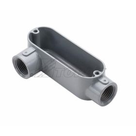 Topaz LR10 LR Type Conduit Body, Die Cast Aluminum, Wall Mount, Hub Size-4"