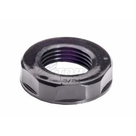 Topaz NLN38B NPT Locknut, 6/6 Nylon, 3/8", Black