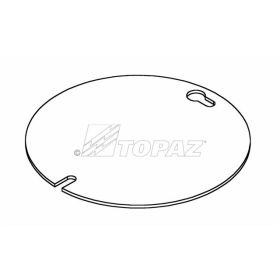 Topaz RC142 Cover - Round Pancake Galvanized Steel Round 4"