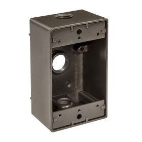 Topaz WB1350B Weatherproof Box, Die Cast Aluminum, 1/2", Bronze