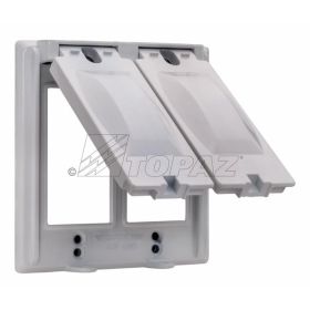 Topaz WC2225W 25 in 1 Multi-Use Cover, Die Cast Aluminum, Square, White