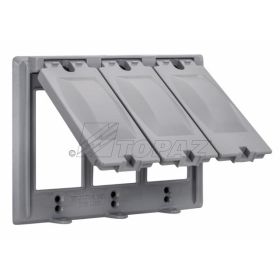 Topaz WC3325 125 in 1 Multi-Use Cover, Die Cast Aluminum, Rectangle, Gray