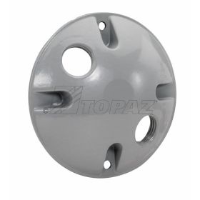 Topaz WRC250 Round Cover, Aluminum, Round, Gray