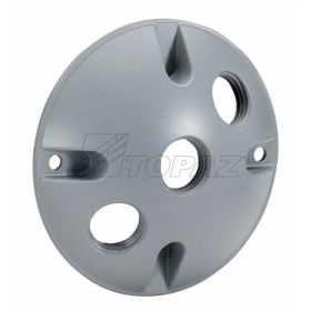 Topaz WRC350 Round Cover, Aluminum, Round, Gray