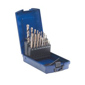Walter 03B953 HSS Power Tap And Drill Bit Set, 18 PC, NC