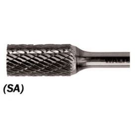 Walter 01V054 Carbide Burr, Cylindrical SA-5, 1/2 x 1, 1/4 Shank, Non-Ferrous