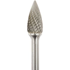 Walter 01V613 Carbide Burr 1/2 x 1 Tapered (SG) 1/4 x 6" Shank