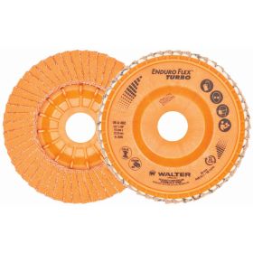 Walter 06A462 Enduro-Flex TURBO Flap Disc, 4-1/2" x 7/8" 36/60 Grit