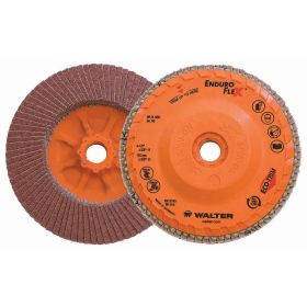 Walter 06B456 Enduro Flex Flap Disc 4-1/2 x 5/8-11 Threaded Arbor 60Grit