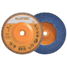 Walter 06W454 ALLSTEEL Flap Disc, 4-1/2" x 5/8"-11, 40 Grit