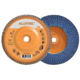 Walter 06W456 ALLSTEEL Flap Disc, 4-1/2" x 5/8"-11, 60 Grit