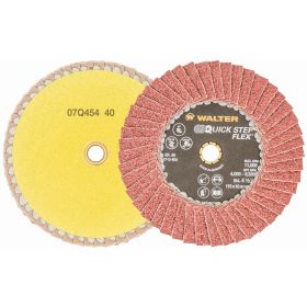 Walter 07Q454 Quick-Step Flex Flap Disc, 4-1/2" 40 Grit