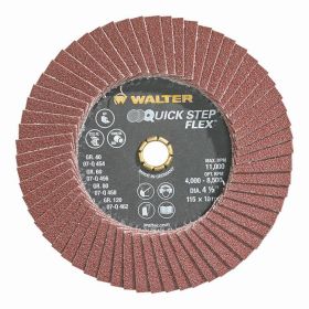 Walter 07Q458 Quick-Step Flex Flap Disc 4-1/2" 80 Grit