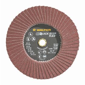 Walter 07Q508 Quick-Step Flex Flap Disc, 5", 80 Grit