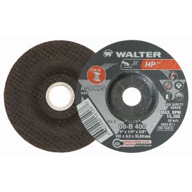Walter 08B400 1/4'' HP Grinding Wheel 4" x 1/4" x 5/8" Arbor Type 27 25Bx