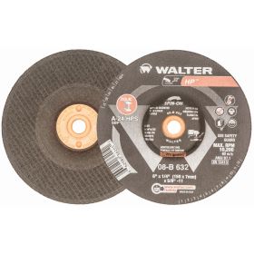 Walter 08B632 1/8" HP Combo Grinding Wheel, 6" x 1/8" x 5/8"-11, A-30-COMBO Grade 25Bx