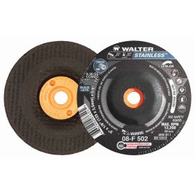 Walter 08F502 Stainless Combo Spin-On Grinding Wheel 5"x1/8"x5/8-11 27S 25Bx