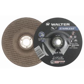 Walter 08F700 1/4'' Stainless Grinding Wheel 7" x 1/4" x 7/8 Type 27 25Bx