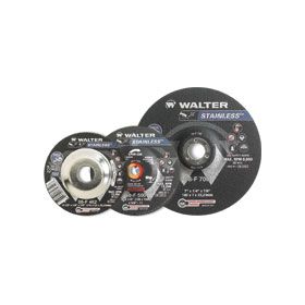 Walter 08F707 Stainless Combo Spin-On Grinding Wheel 7"x1/8"x5/8-11 27S 10Bx