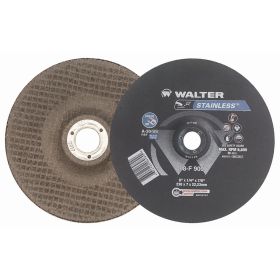 Walter 08F900 1/4'' Stainless Grinding Wheel 9" x 1/4" x 7/8 Type 27 25Bx