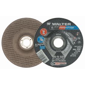 Walter 08N504 Pipefitter Grinding Wheel 5" x 5/32" x 7/8 Arbor Type 27 25Bx