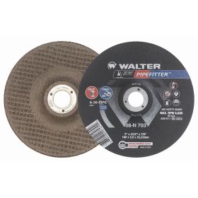 Walter 08N703 Pipefitter Grinding Wheel 7" x 3/32" x 7/8 Arbor Type 27 25Bx