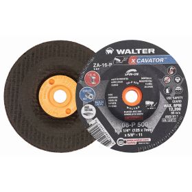 Walter 08P500 XCAVATOR Ultra High Removal Grinding Wheel 5" x 5/8-11" Type 27S