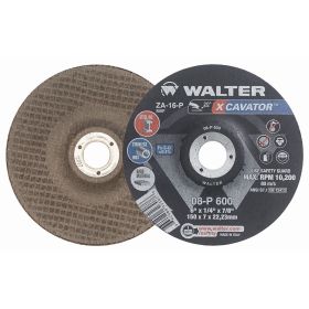 Walter 08P600 XCAVATOR Ultra High Removal Grinding Wheel 6" x 7/8" Type 27