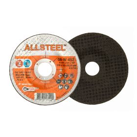 Walter 08W452 ALLSTEEL Grinding Wheel, 4-1/2" x 1/8" x 7/8", A-30