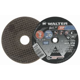 Walter 11L423 Zip Cut Off Wheel 4" x 1/8" x 3/8" Arbor Type 1