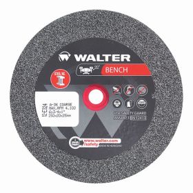 Walter 12E324 Bench Grinding Wheel 3/4" x 6" x 1" Arbor Type 1 Coarse Grade