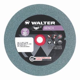 Walter 12E329 Bench Grinding Wheel 3/4" x 6" x 1" Arbor Type 1 Fine Grade