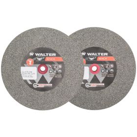 Walter 12E557 Bench Grinding Wheel 1-1/4" x 8" x 1" Arbor Type 1 Fine Grade