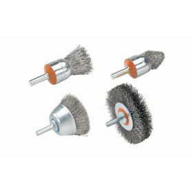 Walter 13C225 Mounted Wire Brush, Crimped .01" Spherical, 2" x 2" x 1/4"