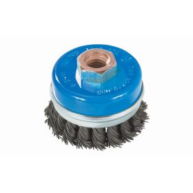 Walter 13G312 Wire Cup Brush .020" Knot-Twist W/Ring SS 3" M14x2.0 Arbor