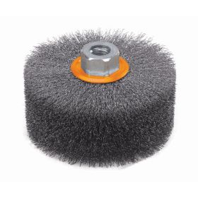 Walter 13M454 Linear Wire Brush, Crimped .01", 4-1/2" x 2" x 5/8"-11