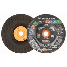 Walter 15L456 Flexcut Flexible Grinding Wheel 4-1/2" x 5/8-11" 60 Grit