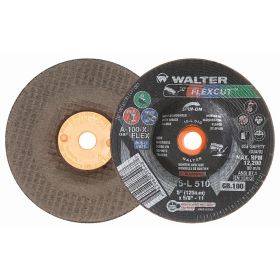 Walter 15L510 Flexcut Flexible Grinding Wheel 5" x 5/8-11" 100 Grit