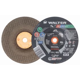 Walter 15L603 Flexcut Flexible Grinding Wheel 6" x 5/8-11" 36 Grit