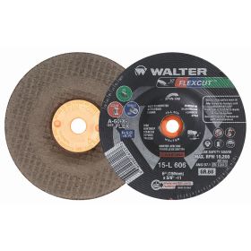 Walter 15L606 Flexcut Flexible Grinding Wheel 6" x 5/8-11" 60 Grit