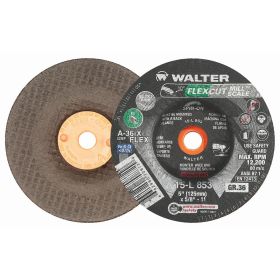 Walter 15L853 Flexcut Mill Scale Flexible Grinding Wheel 5" x 5/8-11" 36 Grit