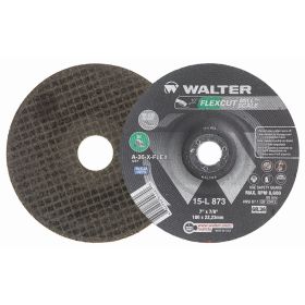 Walter 15L873 Flexcut Mill Scale Flexible Grinding Wheel 7" x 7/8" 36 Grit