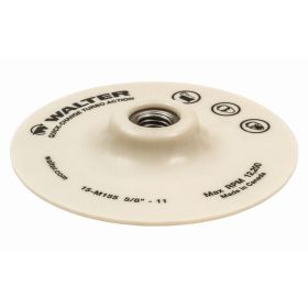 Walter 15M155 Turbo Quick Change Backing Pad, 5" x 5/8"-11, White